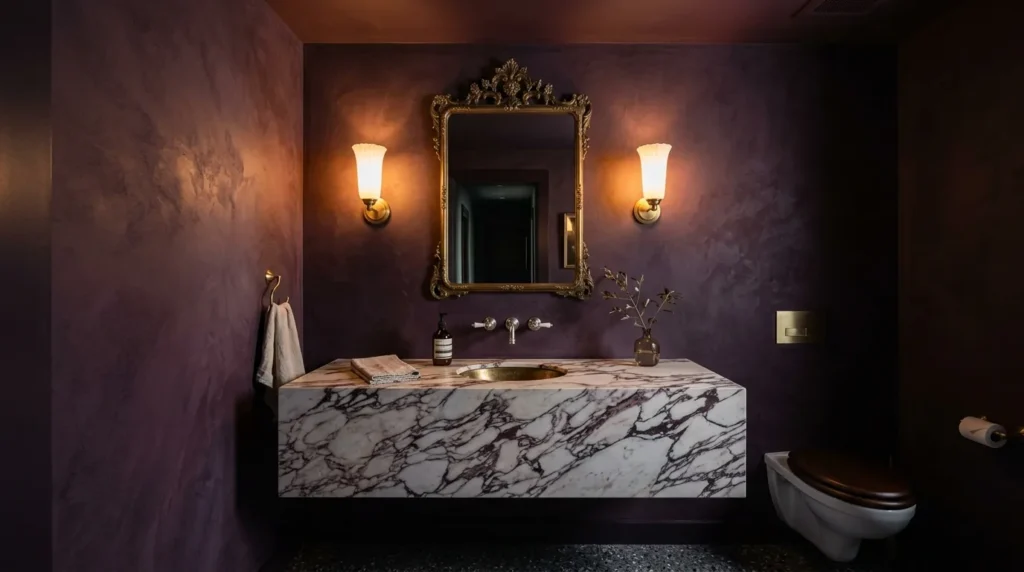 Moody Half Bathroom Ideas