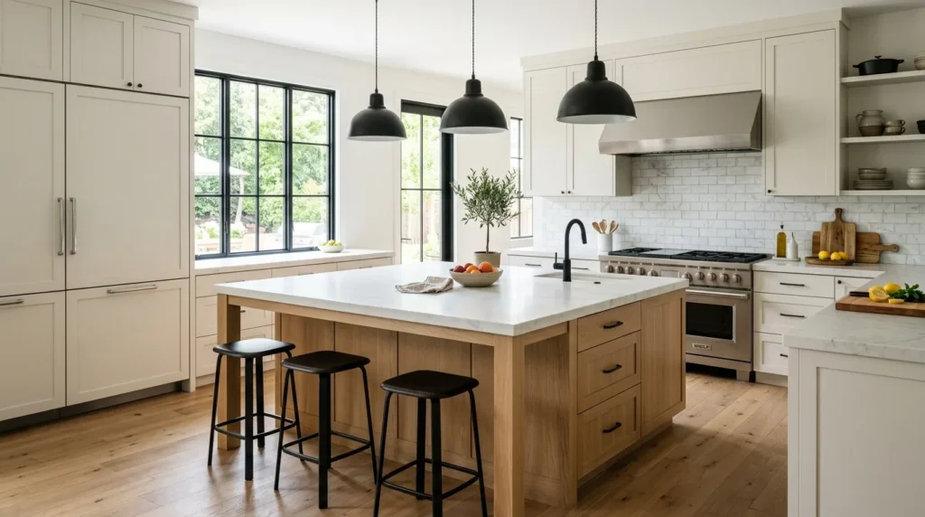L-Shaped Kitchen With Island Ideas