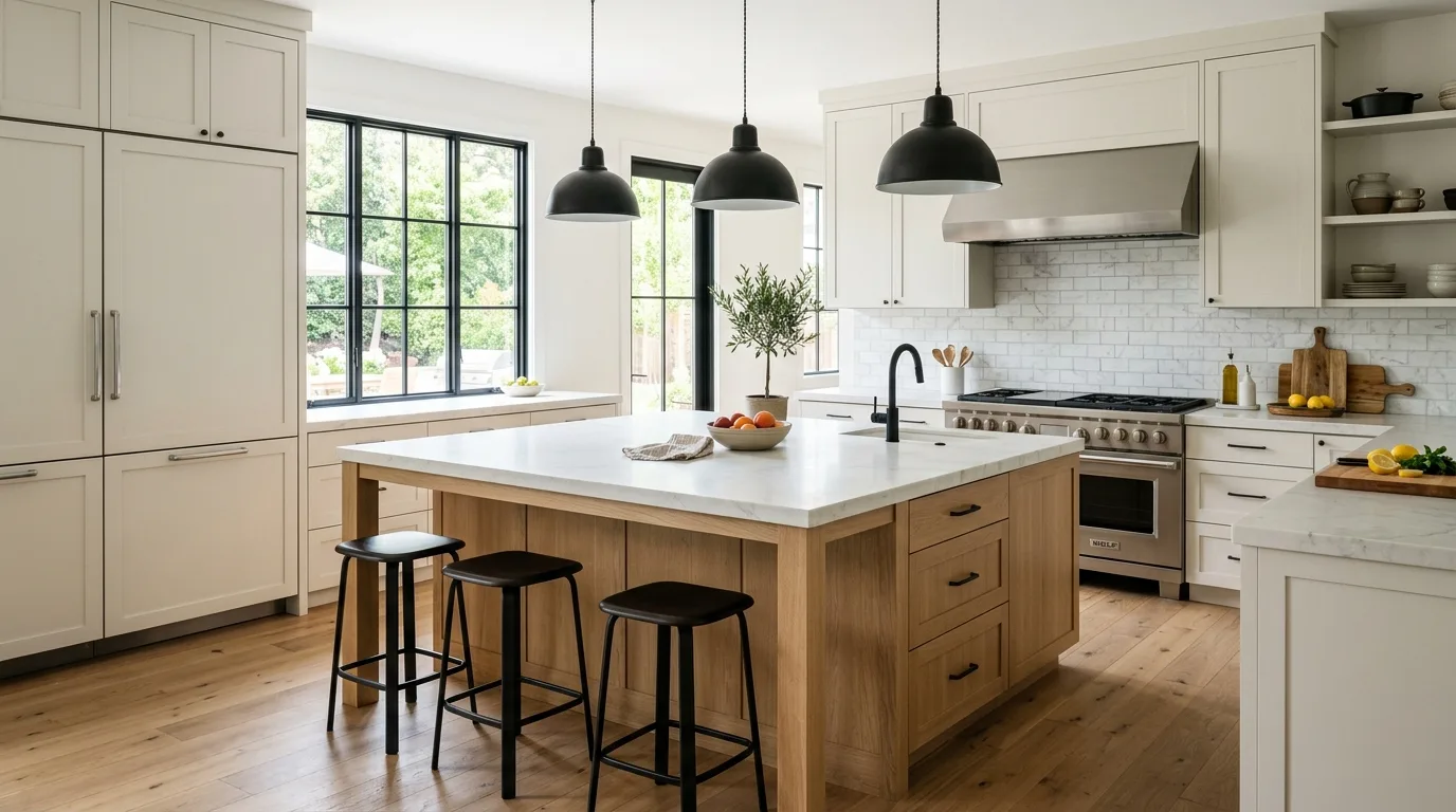 L-Shaped Kitchen With Island Ideas