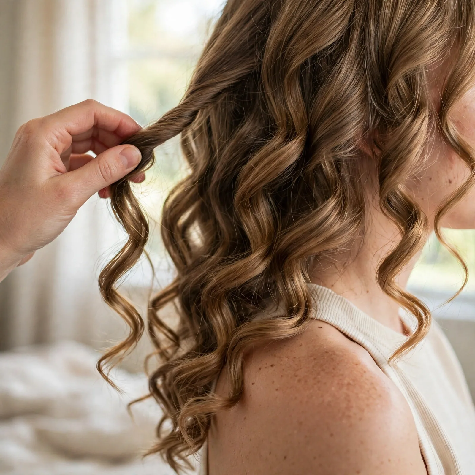 morning heatless curls reveal