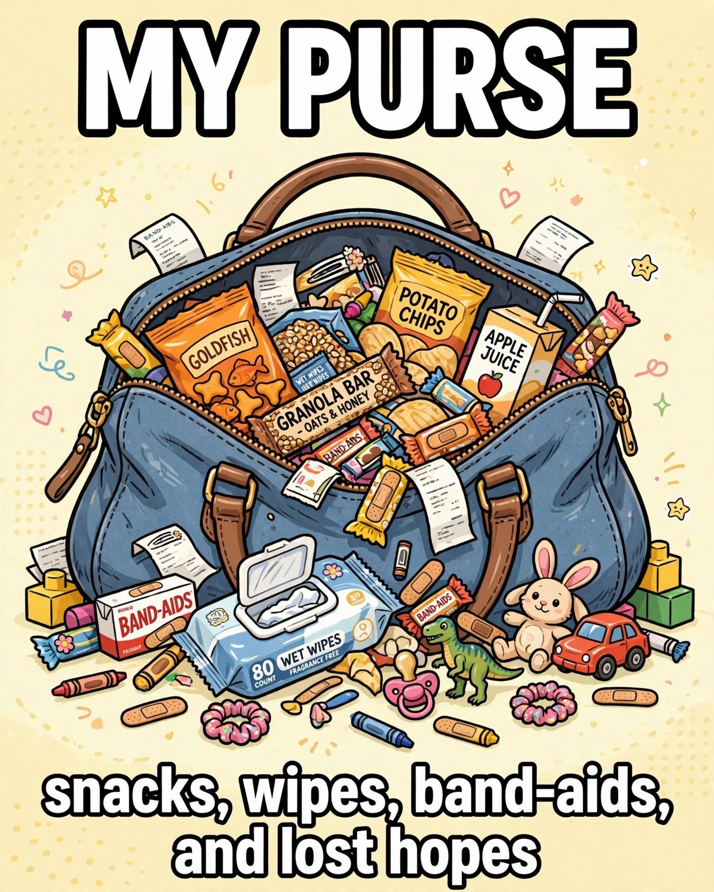Mom purse full of everything meme