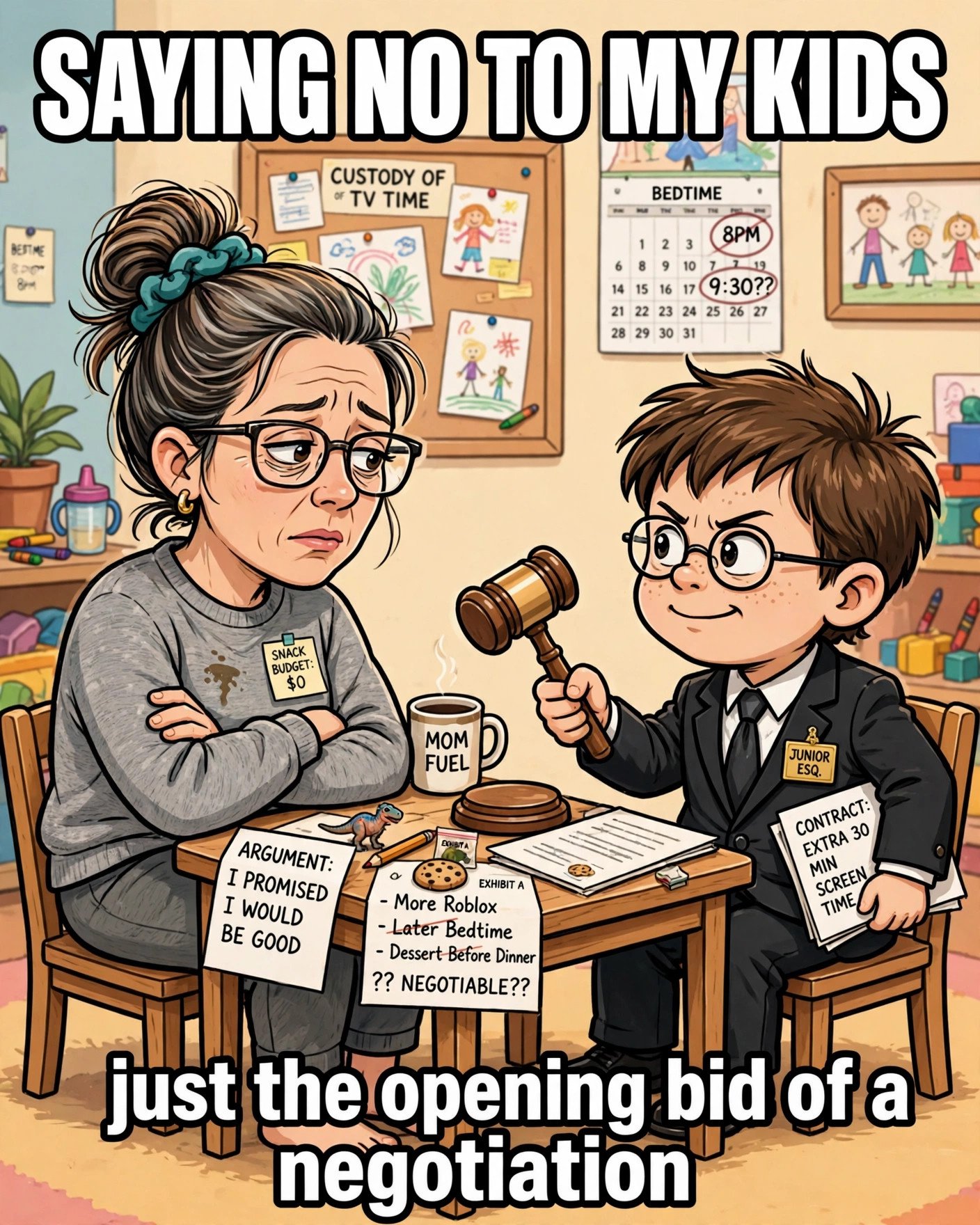 Kids negotiating no meme
