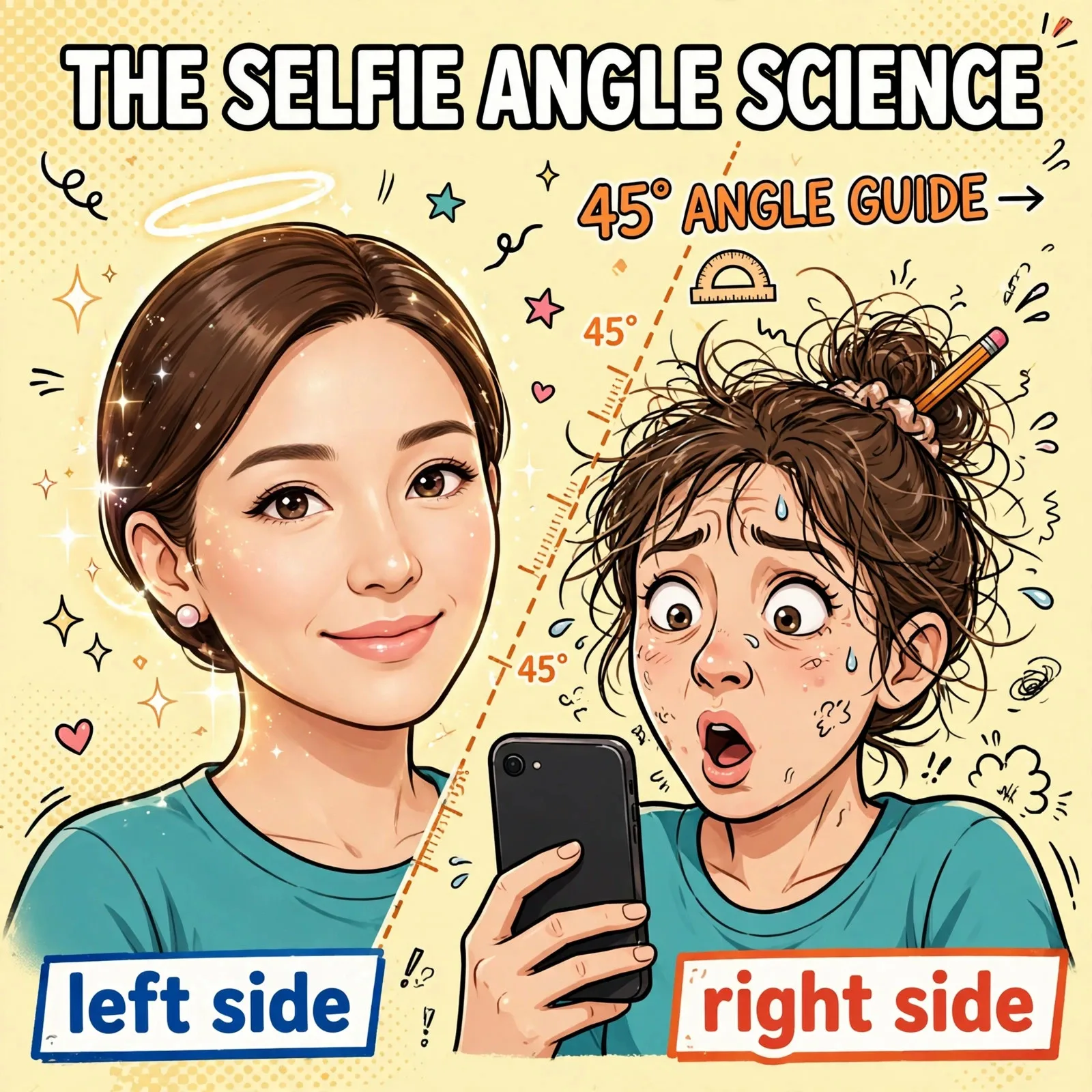 Left side right side selfie meme