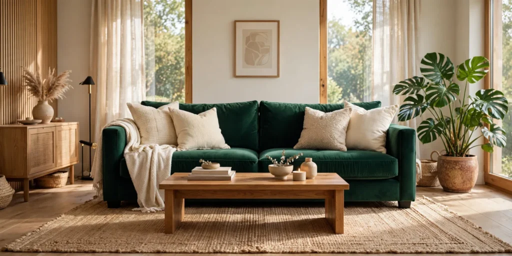 13 Green Couch Living Room Ideas That Look Stunning