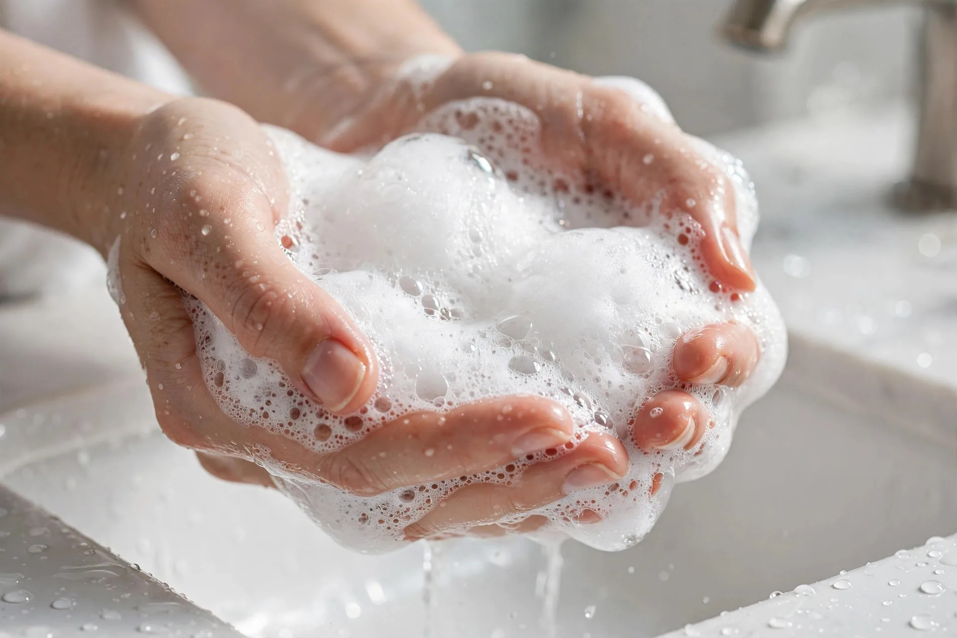 Rich foam lather from a gentle gel cleanser for the second cleanse