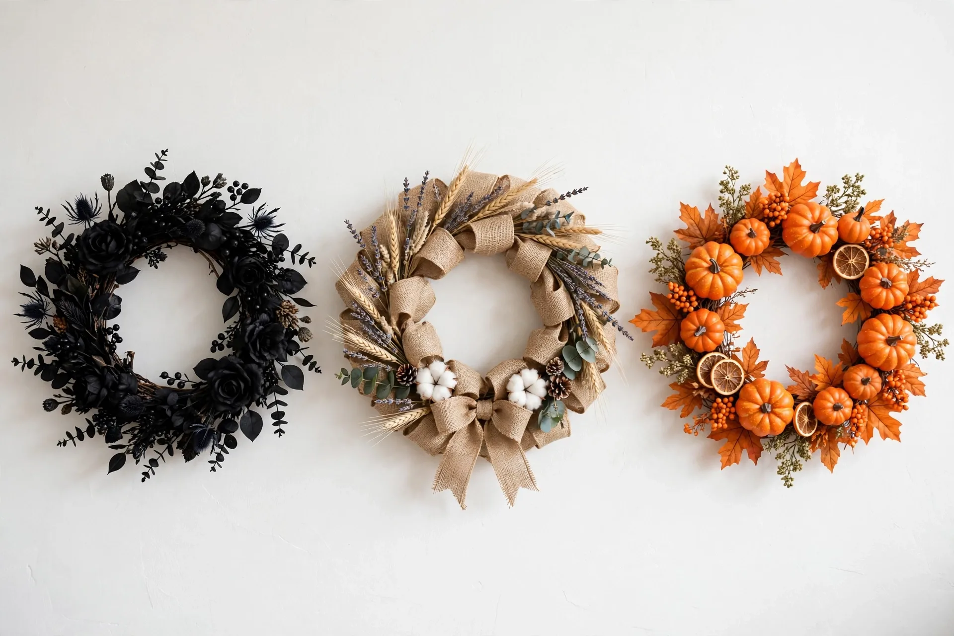 DIY Halloween Wreath – wreath hanging tips and door hanger ideas