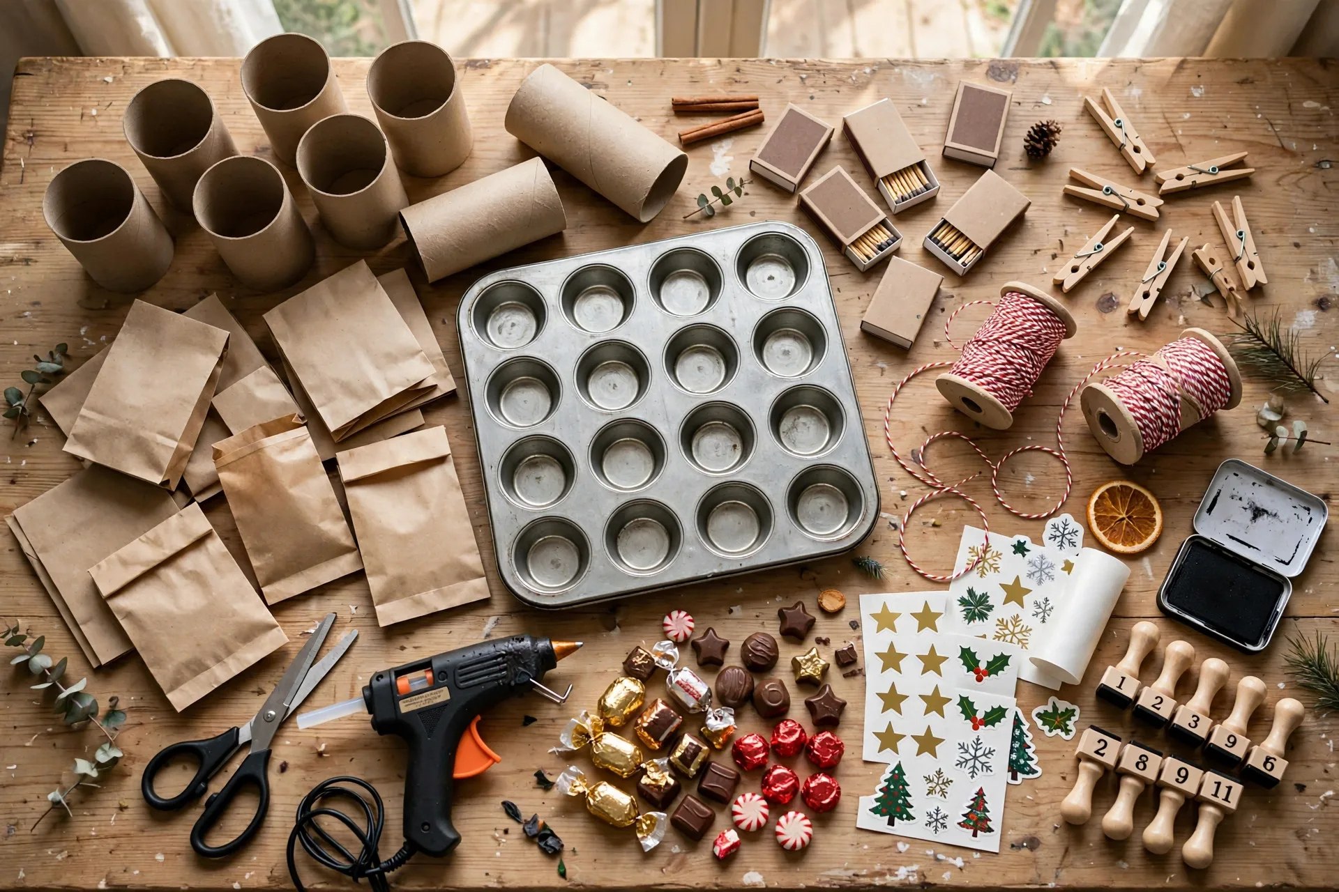 DIY advent calendar display ideas