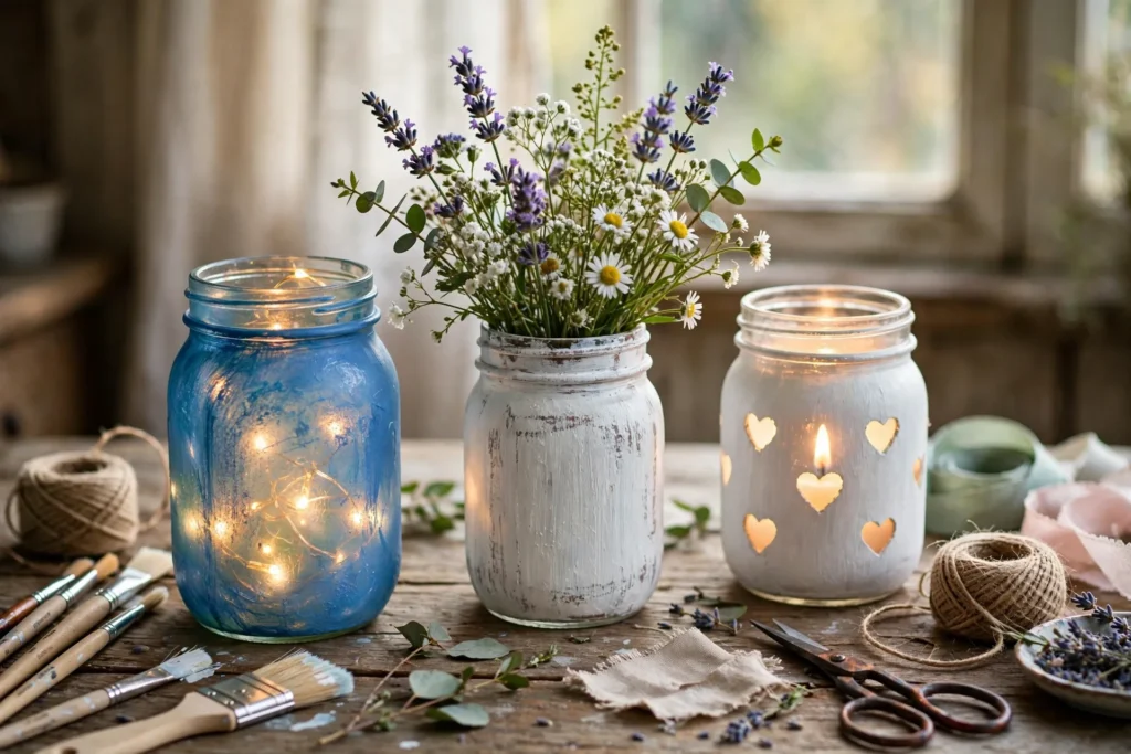 Mason Jar Crafts: 18 Easy DIY Ideas for Every Room